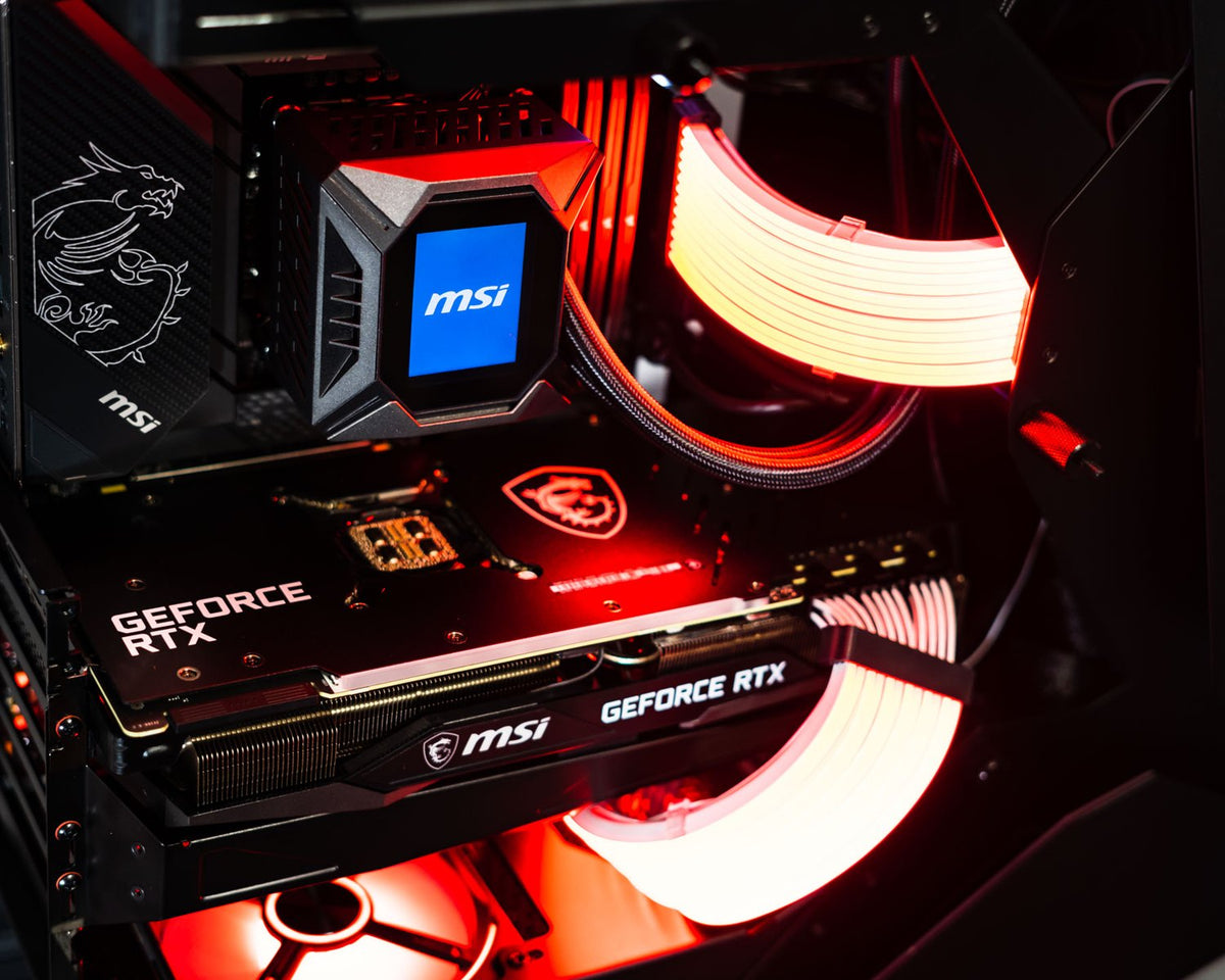 Red-lit MSI build