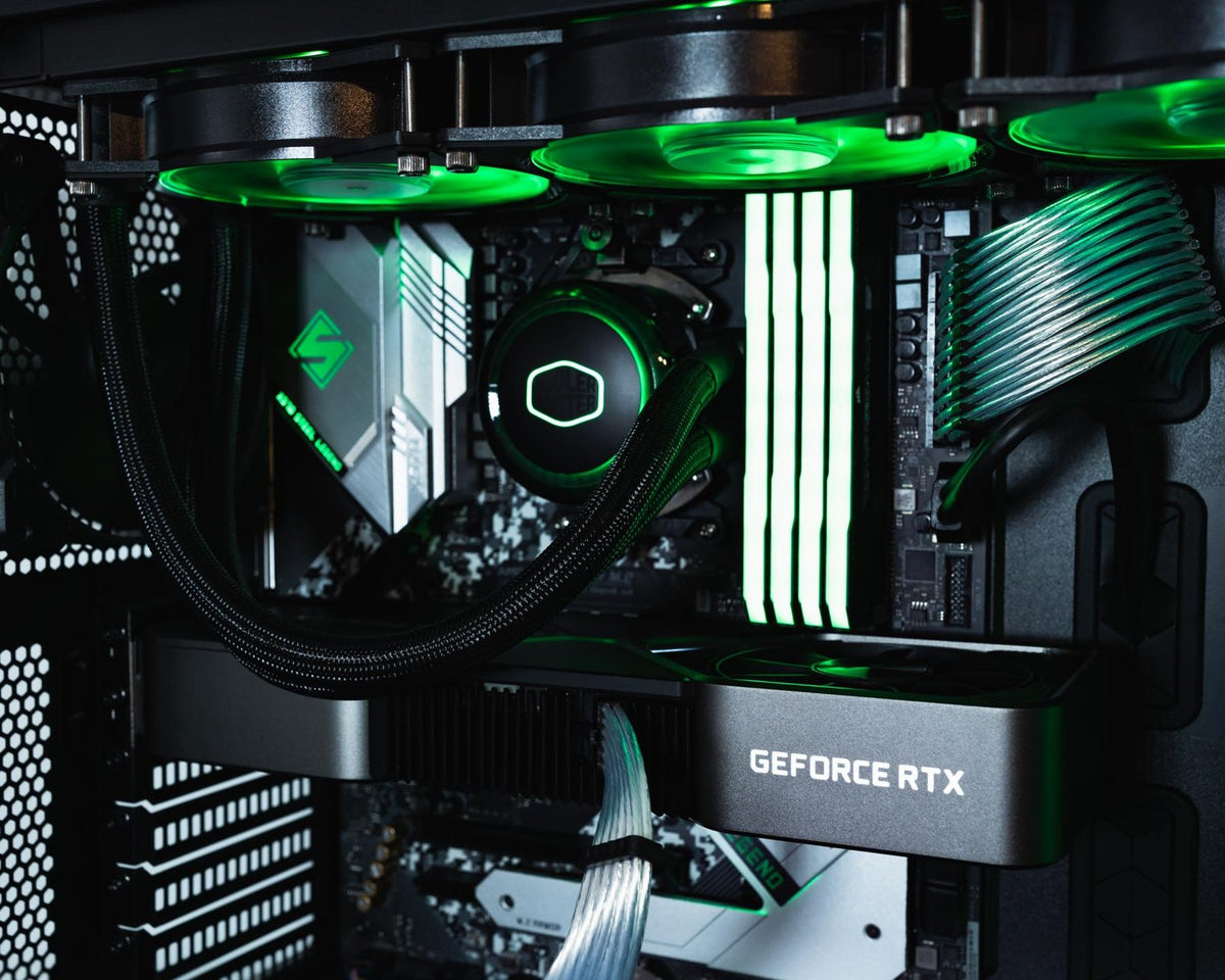 Green-lit cooling and memory