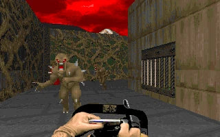 Original DOOM on MS-DOS gameplay