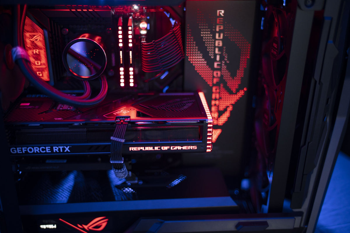 ROG graphics card and interior